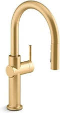 Kohler K-22972-2MB Crue Pull-down Kitchen Faucet - Vibrant Brushed Moderne Brass