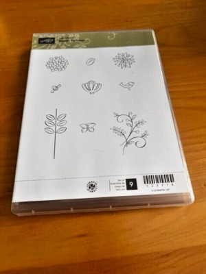 Stampin Up - Sweet Summer - Red Rubber Cling Stamp Set - New | eBay