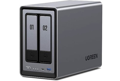 UGREEN NASync DXP2800 2-Bay Desktop NAS, Intel N100 Quad-Core CPU 8GB DDR5 RAM