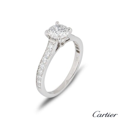 ★SALE★【Cartier】１８９５　リング　プラチナ　９号　1621 Platinum Cartier 1895 Wedding Band 2.5 mm - Size 7.25 US / 55 FR