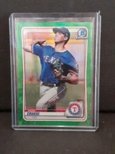 2020 Topps Bowman HANS CROUSE BCP-119 CHROME GREEN REFRACTOR 70/99