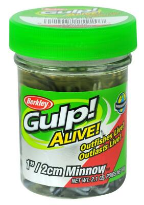 Berkley Gulp Alive Minnow 1 Inch, 2.1 Oz Scented Bait for Trout ~Free Shipping~