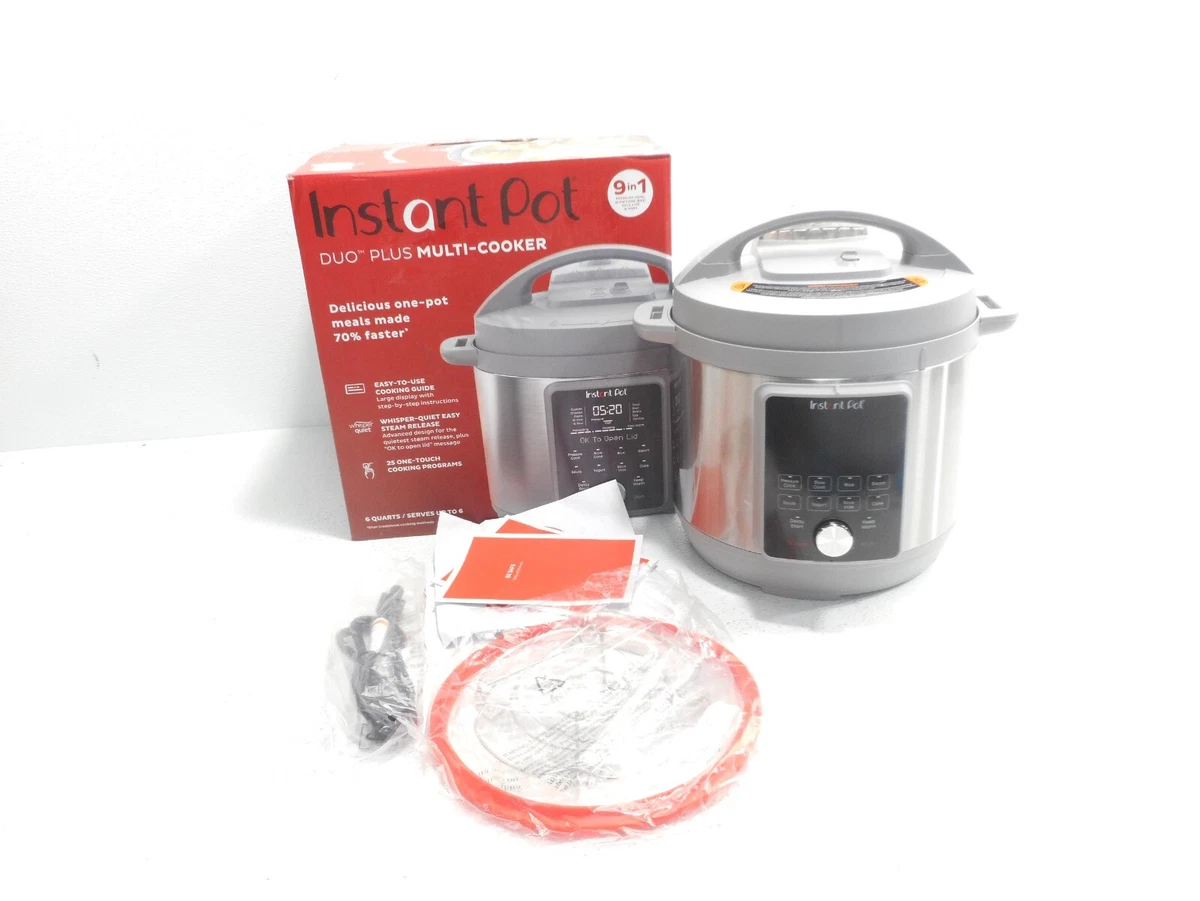 As Is Instant Pot 6qt Duo Plus 9-in-1 Electric Pressure Cooker 