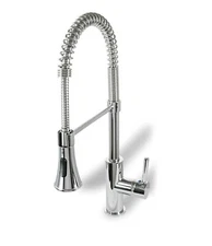 Ultra Faucets UF17200 Chrome Single-Handle Kitchen Faucet with Pull-Down Spray
