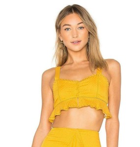 yellow mustard crop top