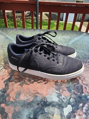 Nike SB Check Solar Canvas Men's Size 8 Skate Sneaker Shoes Black