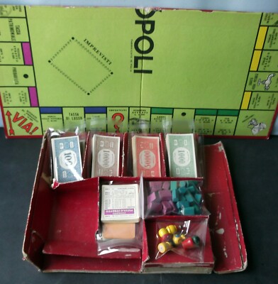 MONOPOLY Rote Box - 40/50er Jahre - Ersatzteile - aus Liste auswählen