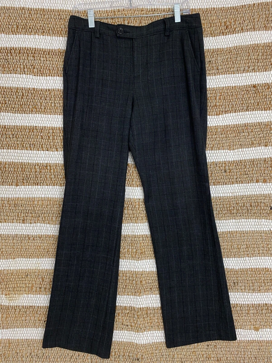 Bass Heritage Fit Women's Size 8 Black Plaid Dress Pants