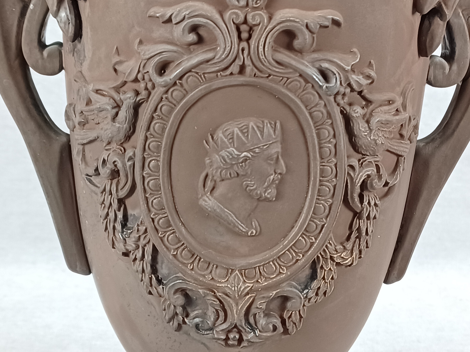 Late 19th Century Bernard Bloch Portrait Medallion Brown Terracotta ...
