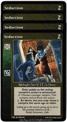 Seduction x4 Keepers of Tradition V:TES VTES Vampire CCG