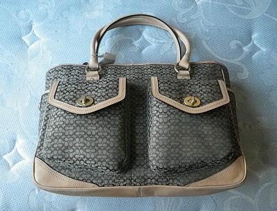 NEW COACH SOHO LG SIGNATURE C BUSINESS KHAKI TAN BRIEFCASE TOTE