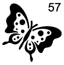 Really Great Stencils, Mini, Butterfly 57, 3", Butterflies, Wings, Change, Fly