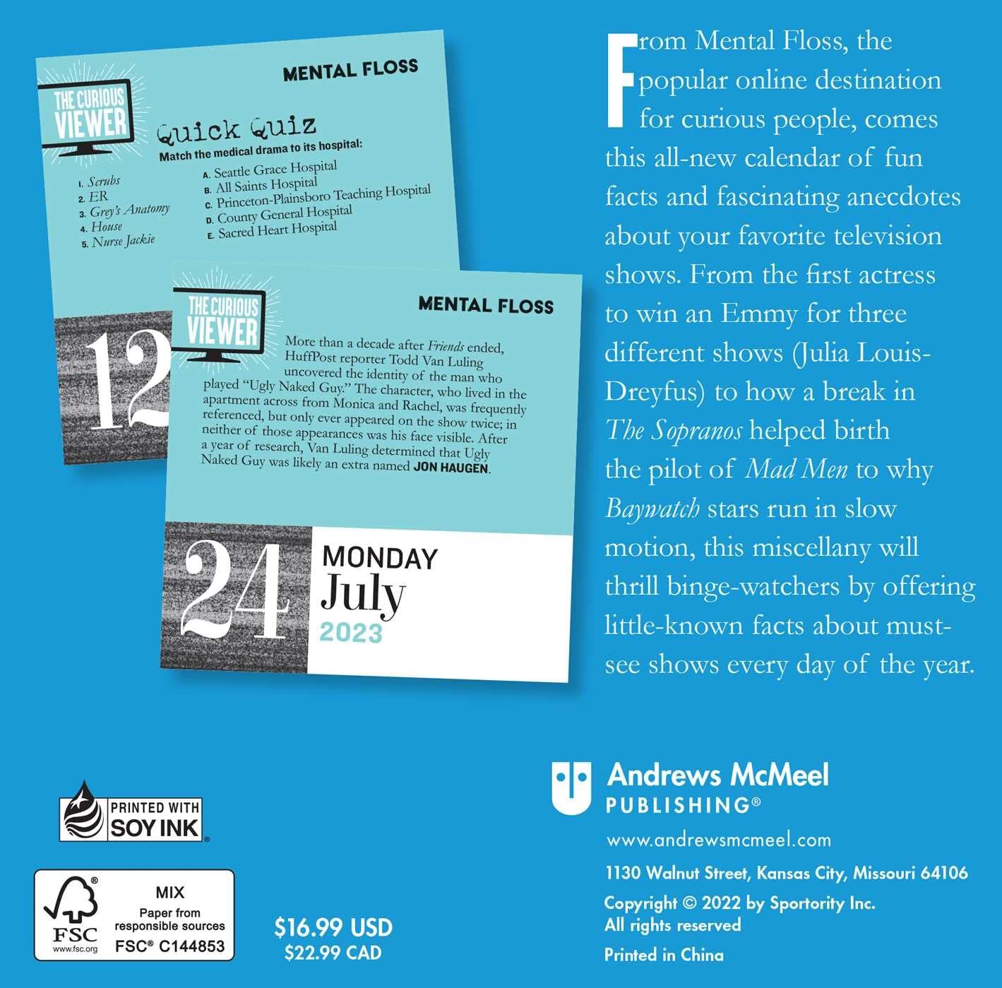 The+Curious+Viewer+2023+Day-To-Day+Calendar+%3A+Ultimate+TV+Trivia+by ...