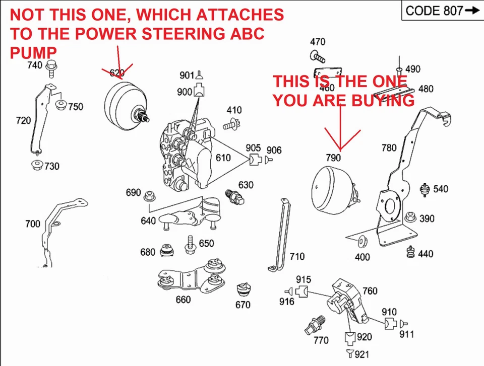 Cámara acumuladora niveladora de suspensión delantera OEM NO PARA DIRECCIÓN para Mercedes Foto 2 de 4