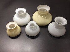 Vesta Schirm Petroleumlampe in vielen Größen Petroschirm Glasschirm Öllampe weiß