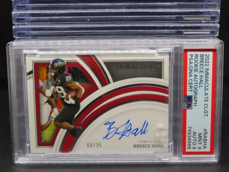 Breece Hall Panini Immaculate Collection Collegiate Rookie Autographs #RABHA Base