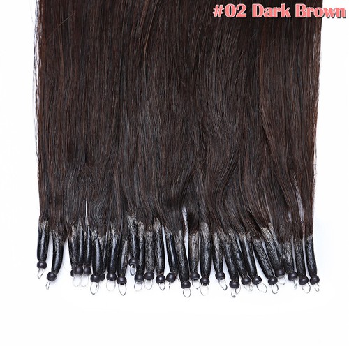 Nano Ring Tip 100% Remy Human Hair Extensions Micro Loop Beads Ombre Thick 150G - Picture 46 of 83