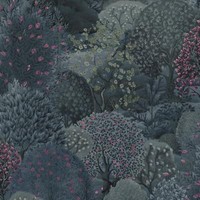 Wald Wandteppich Tapete BäUme BläTter Natur Wald Holden 13691 Navy & Berry