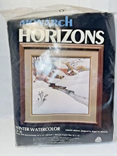 Monarch Horizons Quilted Stitchery Kit WINTER WATERCOLOR Reinardy 1982 NEW