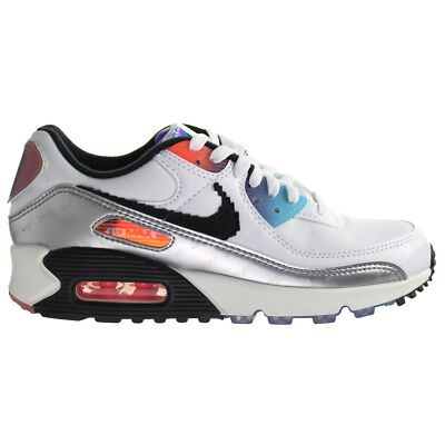 nike air max 90 trainers in white colour block