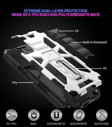 For Samsung S24 S23 S22 Plus Ultra S23 FE Case Shockproof with Ring Holder Cover - Picture 17 of 25