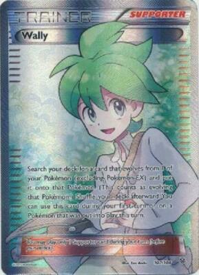 FULL ART Wally ULTRA RARE 107/108 Pokemon XY Roaring Skies Trainer  Supporter LP