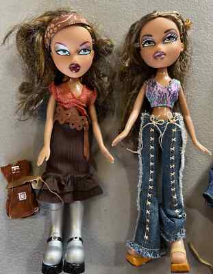 Bratz Yasmin doll 2001 lot Of 2 plus clothing and accessories 
