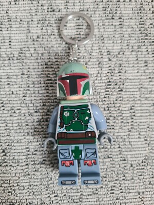 Star Wars LEGO Boba Fett Toy Mini Figure Keychain Keyring Torch