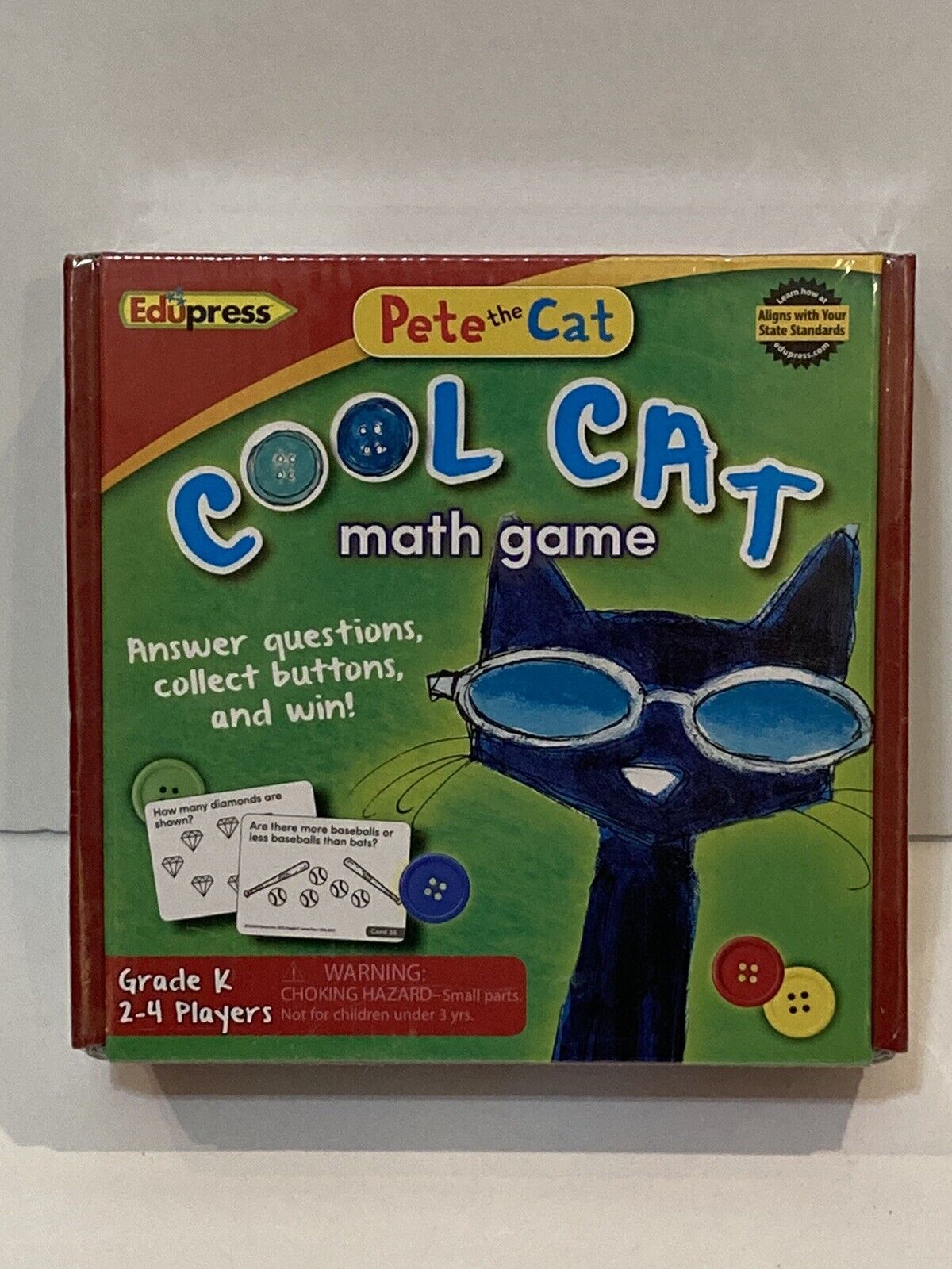 Edupress Pete the Cat Cool Cat Math Game Grade Kindergarten Educational Sealed