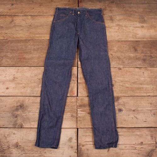Vintage 60s Carters Jeans 30 x 32 Dark Blue Denim R8621 - Afbeelding 1 van 6