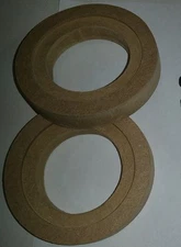 MDF FLUSH Speaker Rings,Tweeter Flush Mount 1/2" Thick one pair Made In USA