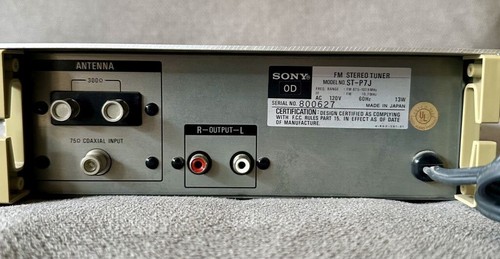 Sony ST-P7J FM Stereo Tuner PLL Crystal Locked Digital Synthesizer System - Afbeelding 6 van 8