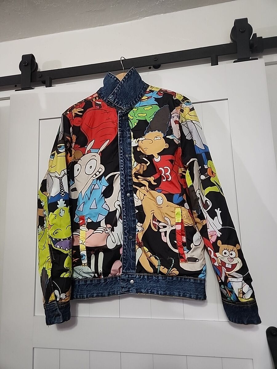 Nickelodeon Members Only Cartoon Reversible Unisex Denim Nickelodeon Members Only Cartoon Reversible Unisex Denim