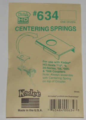 Kadee HO scale #634 ~ Centering Springs - 12 pcs - New
