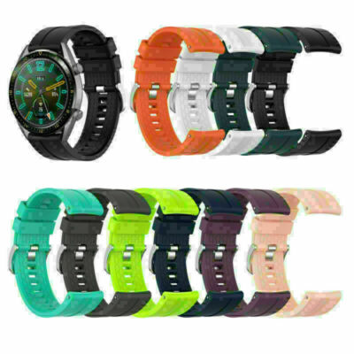 For Huawei Watch GT2 46mm Smart Watch Silicone Wristwatch Band Strap Bracelet