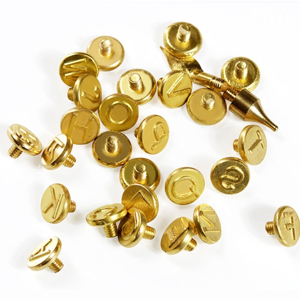 Wood Burning Pen Tips Kit Pyrography Marking 26 Letters Soldering Iron