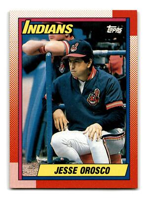 Jesse Orosco 1990 Topps #636 Cleveland Indians Centered Mint to Gem