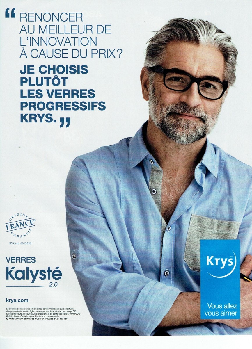 Lunettes Krys Krys Verres Progressifs Publicité Advertising 089