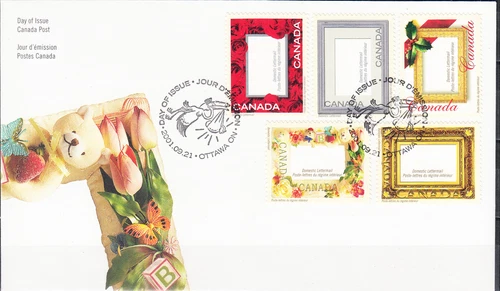 W CANADA 1918a-e FDC FRAME FIRST DAY COVER