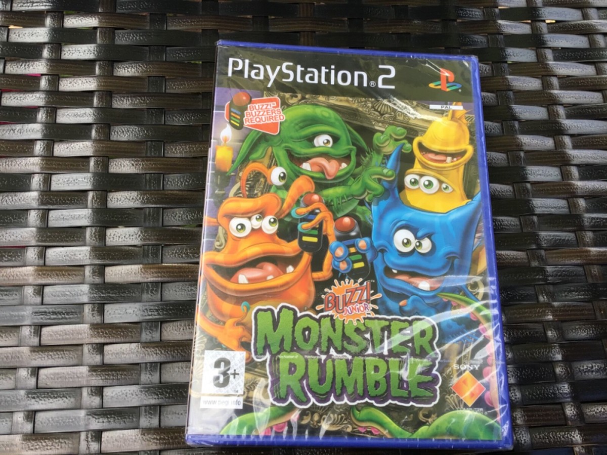 PlayStation 2 ps2 buzz junior monster rumble buzzer game brand new