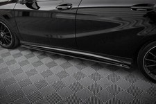 Seitenschweller Ansatz (Paar) passend für Mercedes A AMG-Line W176 FL roter Kern Seitenschweller Ansatz (Paar) passend für Mercedes A AMG-Line W176 FL roter Kern