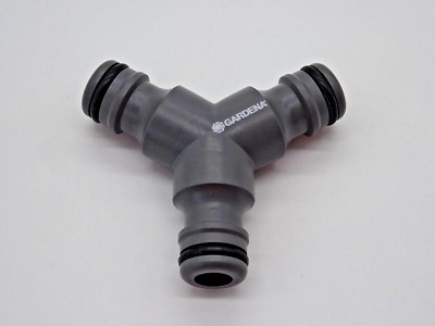 GARDENA Y-Stück Gartenschlauch Abzweigung Übergang Verbinder 13 mm / 19 mm