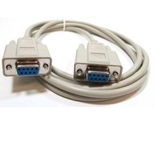 6 ft DB9pin Female F/F Null Modem Crossover / Null wired,Serial RS232 Cable Cord