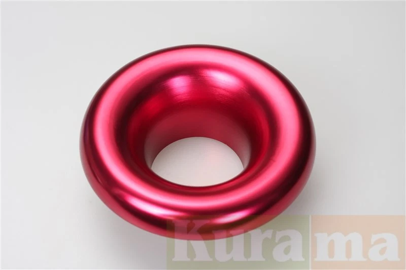 102 mm 4" aleación de aluminio rojo entrada de aire Ram tubo embudo conducto rojo Foto 4 de 4