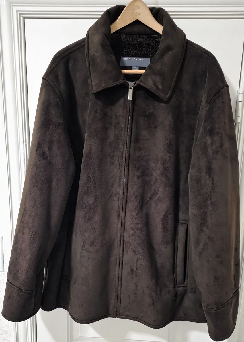 Perry Ellis Faux Fur Outer Shell Coats, Jackets & Vests for Men