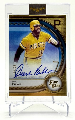 #ad #ad 2025 Topps Five Star Dave Parker Gold On‑Card Auto 25 Pirates $175.00