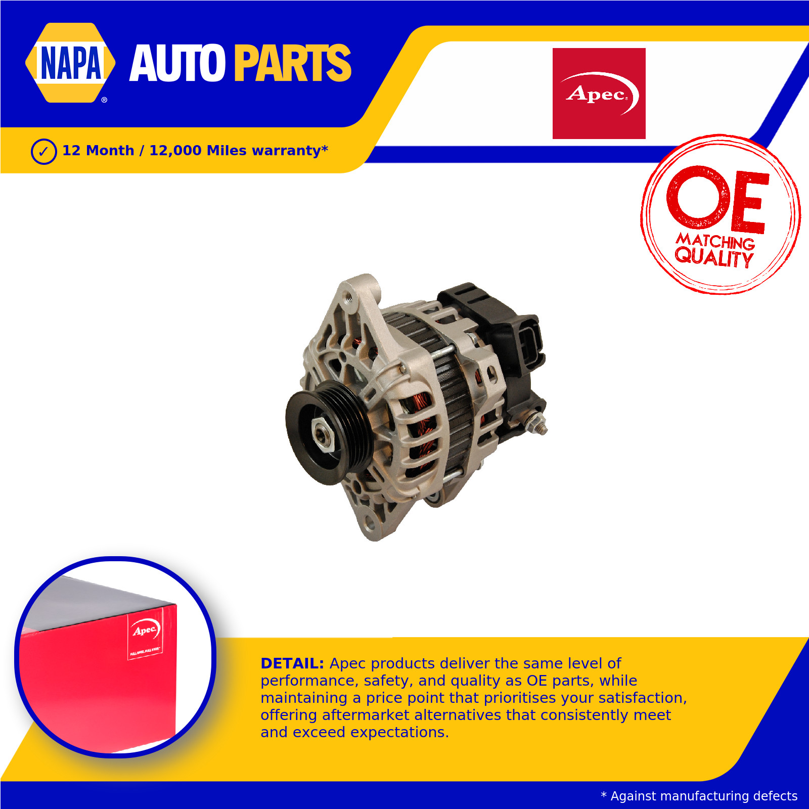 Alternator AAL1800 Apec 3730003100 3730003200 3730003300 Top Quality Guaranteed
