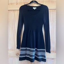 Cloud Chaser knit sweater dress black size large