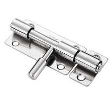 Secure Door Latch Lock Set 304 Stainless Steel Simple Installation 2 Pack