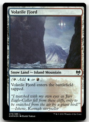 Volatile Fjord #273 (Foil) (NM) Kaldheim KHM Magic MTG